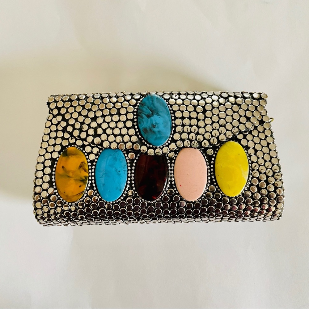 Studded Metal Purse